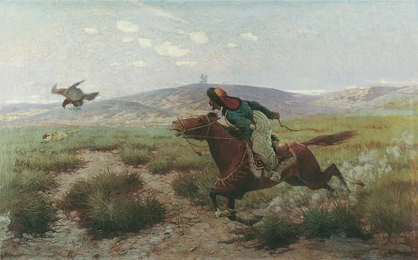 Hunting with eagles