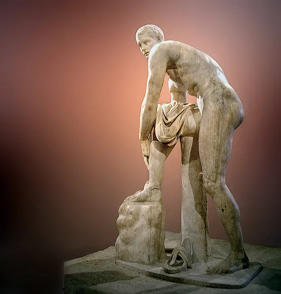 Hermes Fastening his Sandal