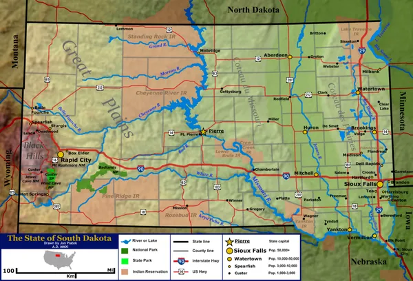 Geography of South Dakota