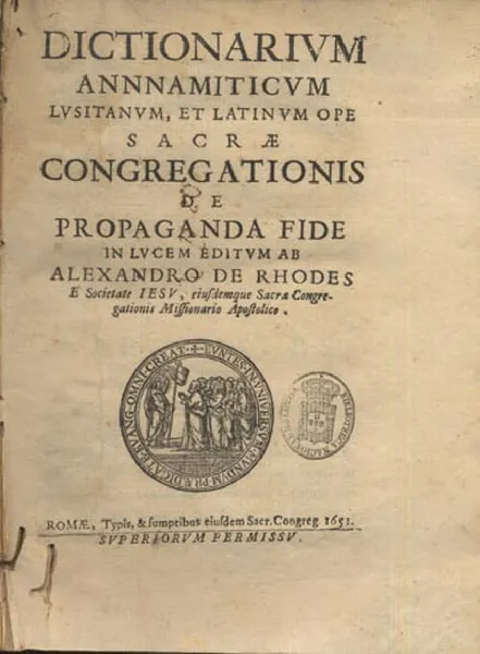 Dictionarium Annamiticum Lusitanum et Latinum