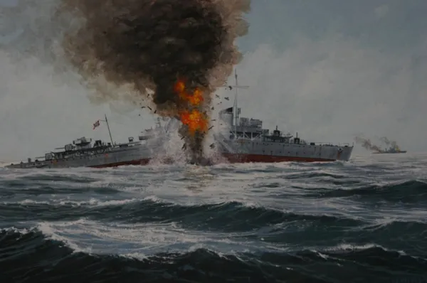German destroyer Z16 Friedrich Eckoldt