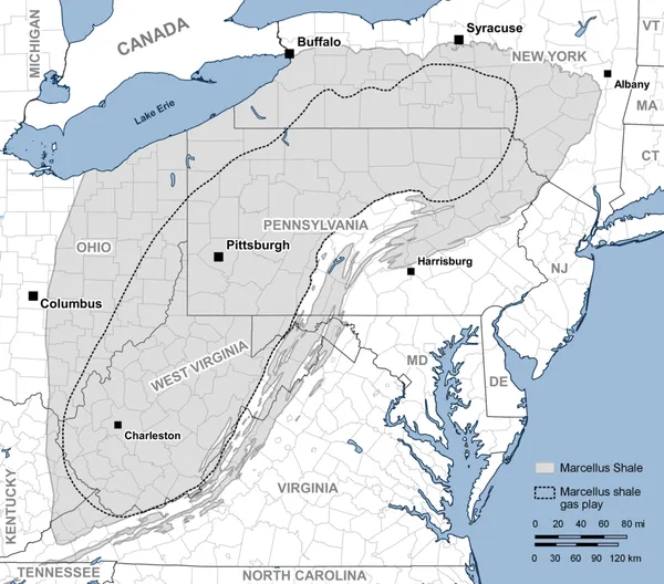 Marcellus natural gas trend