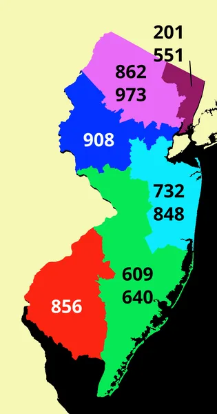 Area codes 609 and 640