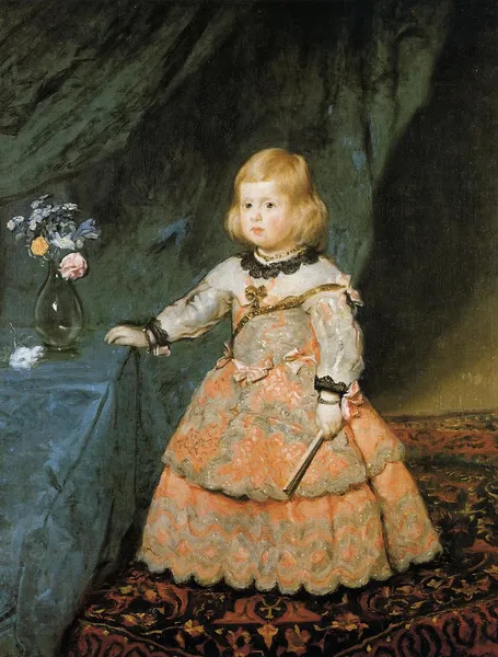 Infanta Margarita Teresa in a Peach Dress