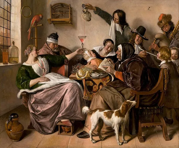 As the Old Sing, So Pipe the Young (Jan Steen)