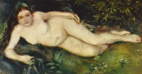 A Nymph by a Stream
