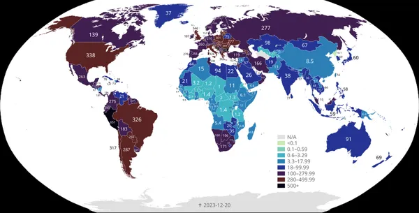 COVID-19 pandemic by country and territory