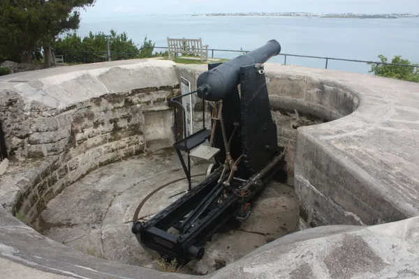 Disappearing gun