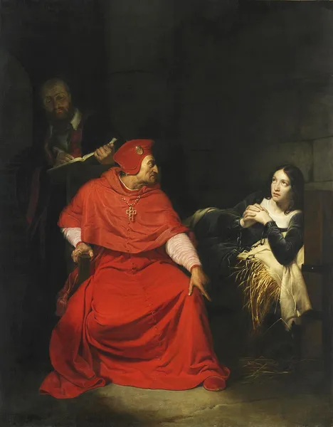 Joan of Arc, Sick, Interrogated in Prison by the Cardinal of Winchester