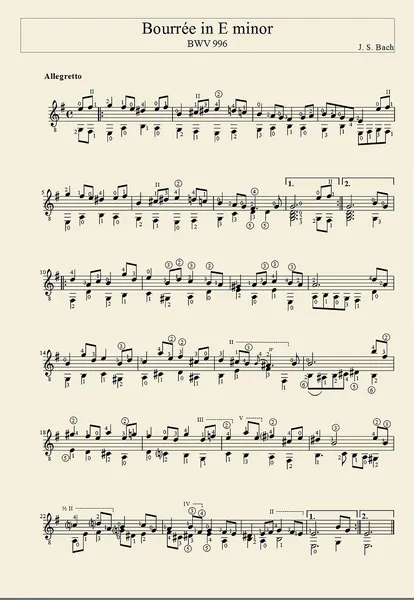 Bourrée in E minor